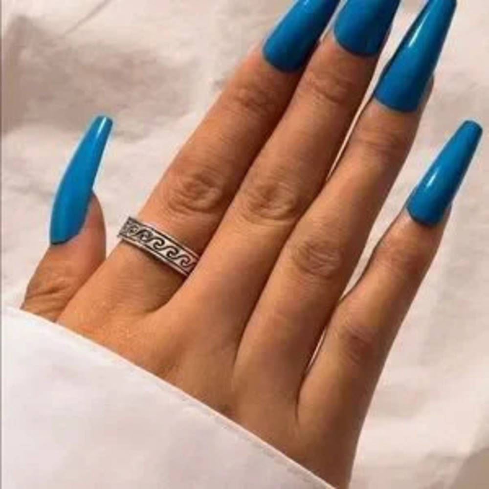 Silver wave ring